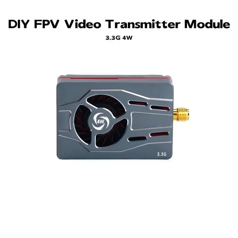 3.3G 4W DIY FPV Video Transmitter Module With LED Indicator and PIT Mode for RC Drone UAV with Antenna Required and CVBS Signal
