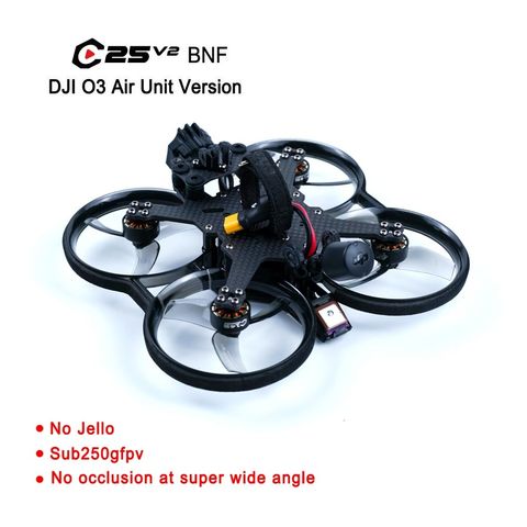 C25 V2 2.5 Inch FPV Cinewhoop Drone Lightweight Aerial Filmmaking Stable Flight Quiet Duct Protection for Action Camera Mount