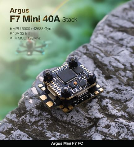 DIY Drones Parts Argus Mini FPV Racing Stack With 40A ESC 32Bit Flight Controller F4 120MHz Gyro MPU6000 42688 20x20