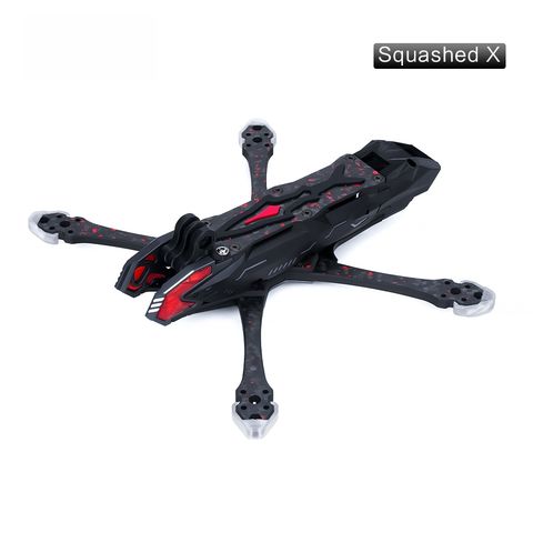 Manta 5 Pro FPV Frame Squashed X Deadcat T700 Carbon LED Design Freestyle Cinematic Drone Compatible DJI O3 Camera